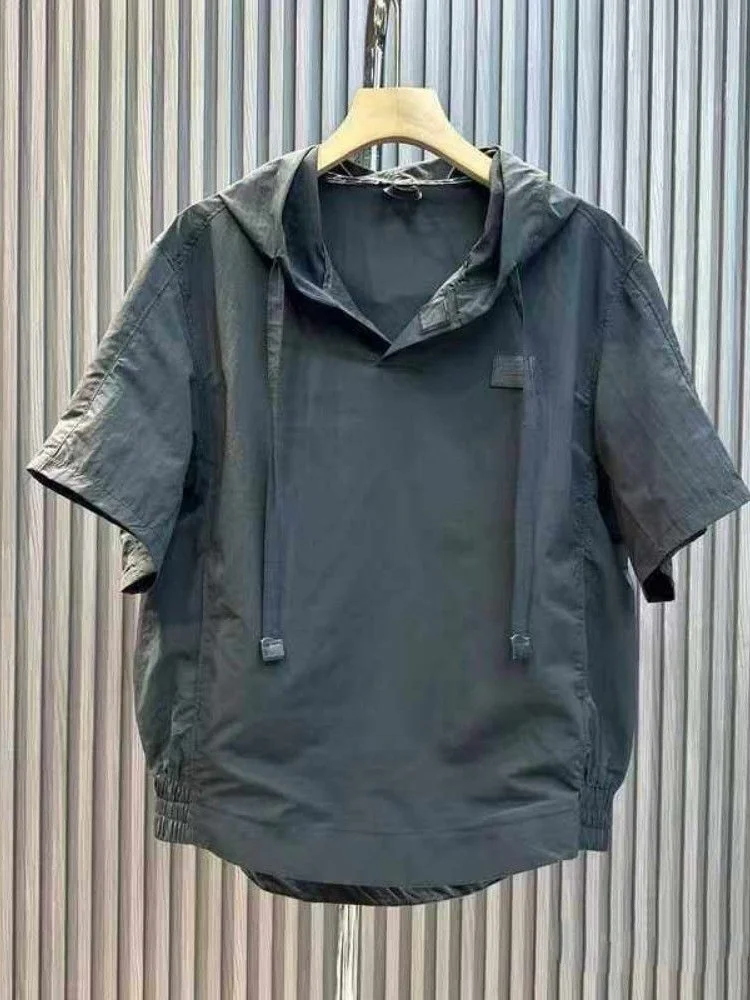 Men's Outdoor Windbreaker Short Sleeve Hoodie Set Summer New Casual Versatile Thin Hoodie Trendy Matching Lightweight Shorts
Men's Outdoor Windbreaker Short Sleeve Hoodie Set Summer New Casual Versatile Thin Hoodie Trendy Matching Lightweight Shorts