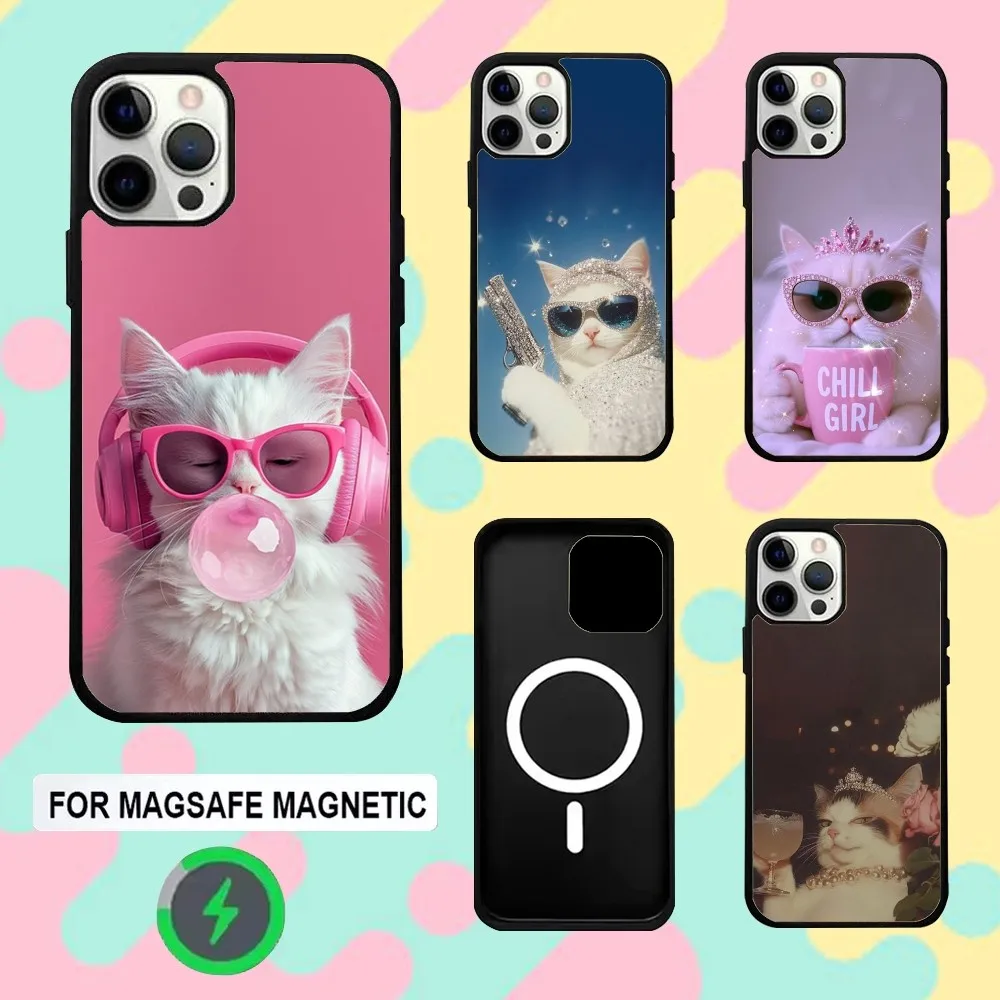 Fashion COOL Cat Phone Case For iPhone 16e,16,15,14,13,12,11,Plus,Pro,Max,Mini Magsafe Magnetic Wireless Charging
Fashion COOL Cat Phone Case For iPhone 16e,16,15,14,13,12,11,Plus,Pro,Max,Mini Magsafe Magnetic Wireless Charging