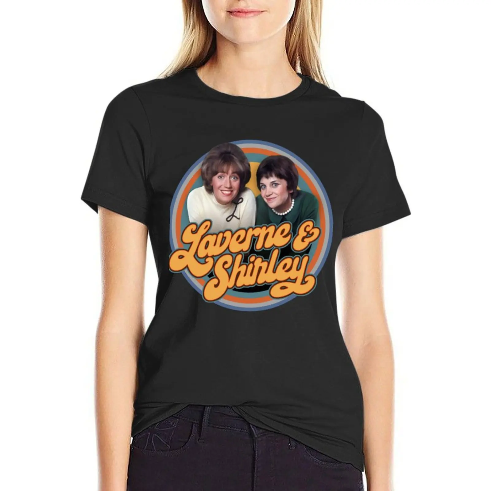 Laverne And Shirley T-Shirt sublime Aesthetic clothing sports fans summer tops plain t shirts for Women
Laverne And Shirley T-Shirt sublime Aesthetic clothing sports fans summer tops plain t shirts for Women