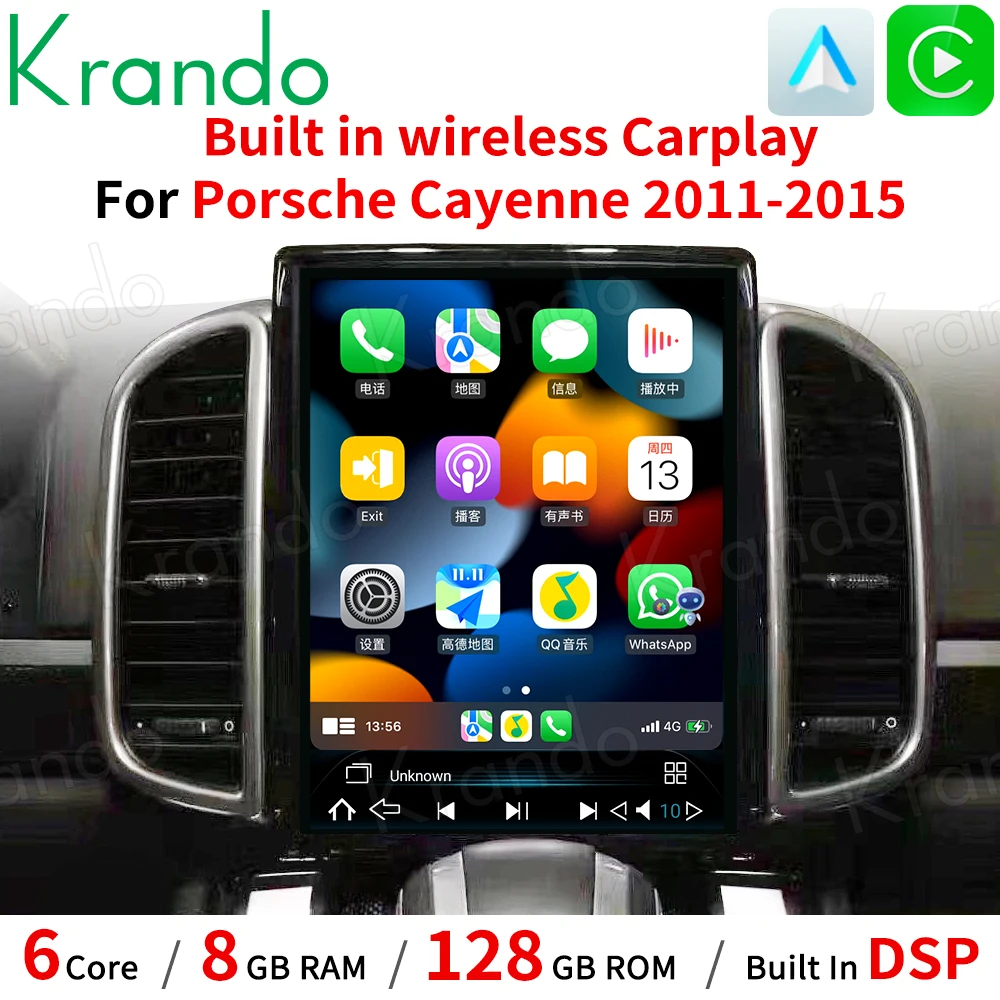 Krando 10.4" Android 10.0 Tesla Vertical Car Screen For Porsche Cayenne 2011-2016 Wireless Carplay Navigation GPS Multimedia
Krando 10.4" Android 10.0 Tesla Vertical Car Screen For Porsche Cayenne 2011-2016 Wireless Carplay Navigation GPS Multimedia