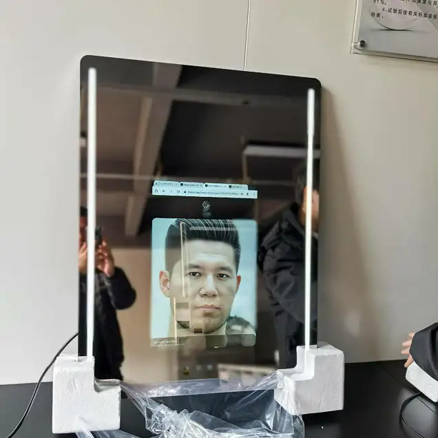 Vercon Smart Barber Mirror AI Hairstyle Try-on 21.5inch Screen Magic Salon Mirror LED Bluetooth Wifi Youtube Speaker 600*800mm
Vercon Smart Barber Mirror AI Hairstyle Try-on 21.5inch Screen Magic Salon Mirror LED Bluetooth Wifi Youtube Speaker 600*800mm