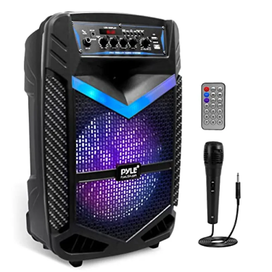 Portable Bluetooth PA Speaker System - 600W Rechargeable Outdoor Bluetooth Speaker Portable PA System w/ 10" Subwoofer 1" Tweet
Portable Bluetooth PA Speaker System - 600W Rechargeable Outdoor Bluetooth Speaker Portable PA System w/ 10" Subwoofer 1" Tweet