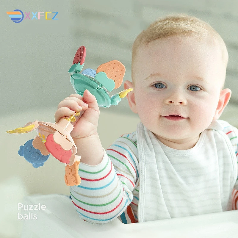 Montessori Baby Toys 0 12 Months Activity Ball Rotating Rattle Educational Learning Sensory Teething Toys Teether Toys for Baby
Montessori Baby Toys 0 12 Months Activity Ball Rotating Rattle Educational Learning Sensory Teething Toys Teether Toys for Baby