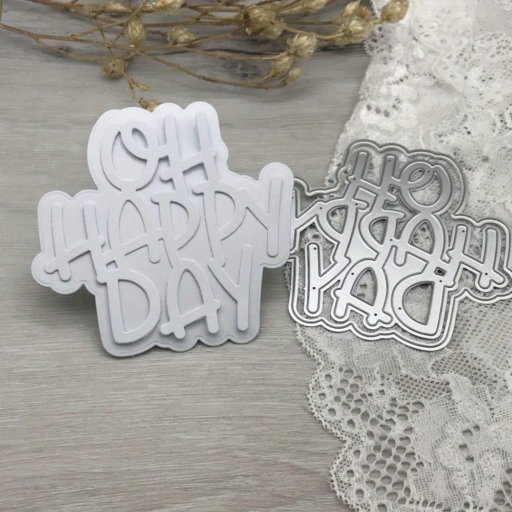1pcs metal cutting dies cut die mold OH HAPPY DAY decoration Scrapbook paper craft blade punch stencils dies
1pcs metal cutting dies cut die mold OH HAPPY DAY decoration Scrapbook paper craft blade punch stencils dies