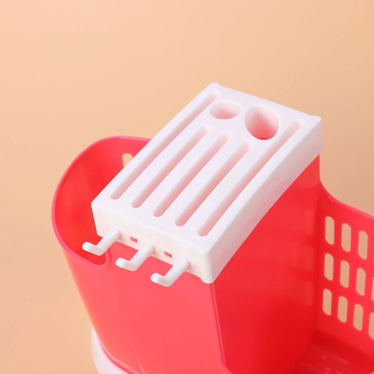Sturdy Red Plastic Utensil Organizer Kitchen Tool Storage With Drain Holes Countertop Flatware Holder
Sturdy Red Plastic Utensil Organizer Kitchen Tool Storage With Drain Holes Countertop Flatware Holder