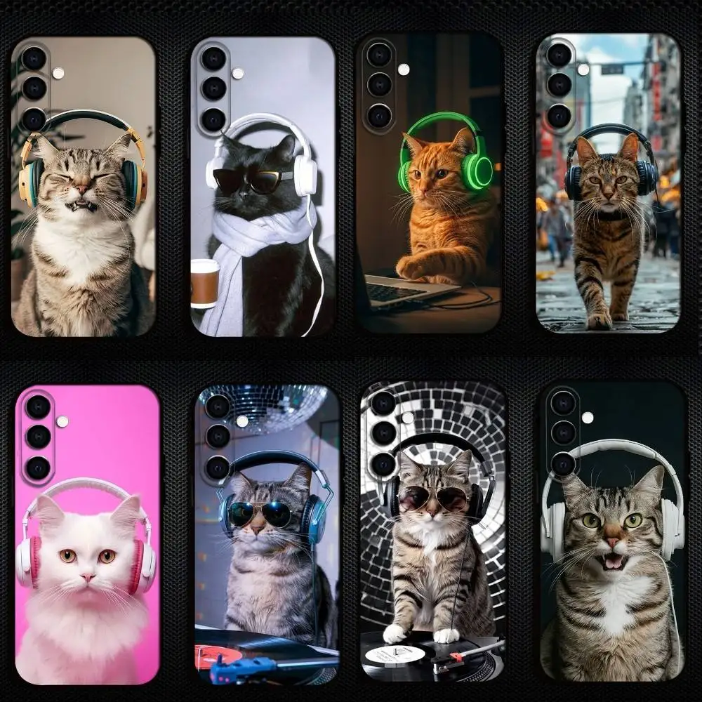 Cute Headphones Cat Phone Case For Samsung Galaxy A73,A72,A71,A70,A53,A52,A51,Others Soft Black Shell
Cute Headphones Cat Phone Case For Samsung Galaxy A73,A72,A71,A70,A53,A52,A51,Others Soft Black Shell
