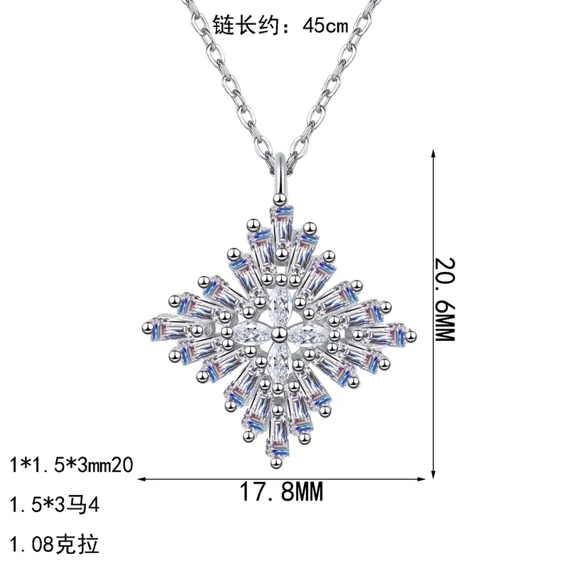 AZF1427-X Lefei Fashion Luxury Trendy Classic Fresh Moissanite Eye Snow Square Necklace For Women 925 Silver Party Charm Jewelry
AZF1427-X Lefei Fashion Luxury Trendy Classic Fresh Moissanite Eye Snow Square Necklace For Women 925 Silver Party Charm Jewelry