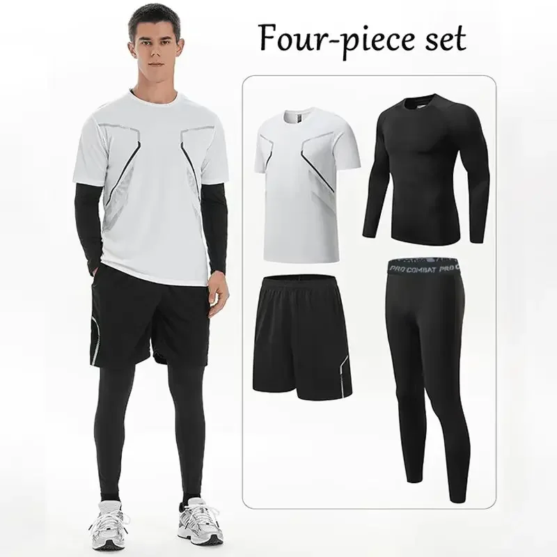 Мужские костюмы для фитнеса, быстросохнущая спортивная одежда для бега на осень и зиму, новая одежда для тренировок на велосипеде на открытом воздухе.
Мужские костюмы для фитнеса, быстросохнущая спортивная одежда для бега на осень и зиму, новая одежда для тренировок на велосипеде на открытом воздухе.