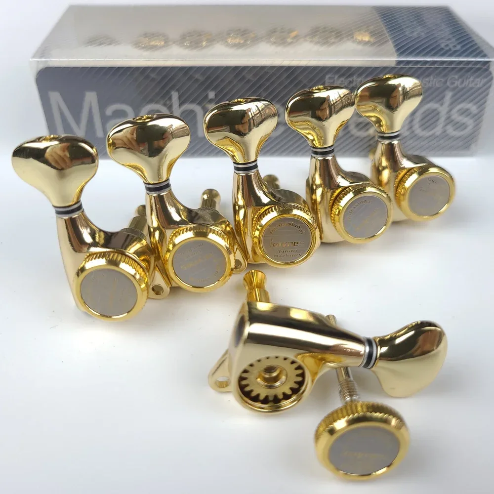 KAYNES Guitar Locking Tuners Electric Guitar Machine Heads Tuners Lock String Tuning Pegs for LP, SG, TL,ST Style Gold Golden
KAYNES Guitar Locking Tuners Electric Guitar Machine Heads Tuners Lock String Tuning Pegs for LP, SG, TL,ST Style Gold Golden
