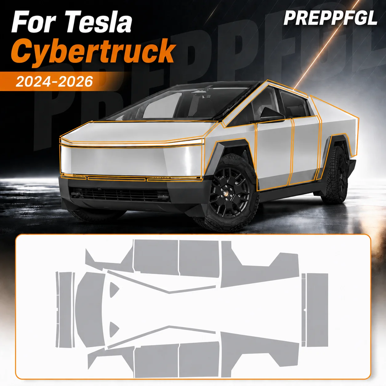For Tesla Cybertruck 2024-2026 8.5Mil TPU Bumper Pre-cut PPF Paint Protective Film Custom Anti Scratch Self-Healing Transparent
For Tesla Cybertruck 2024-2026 8.5Mil TPU Bumper Pre-cut PPF Paint Protective Film Custom Anti Scratch Self-Healing Transparent