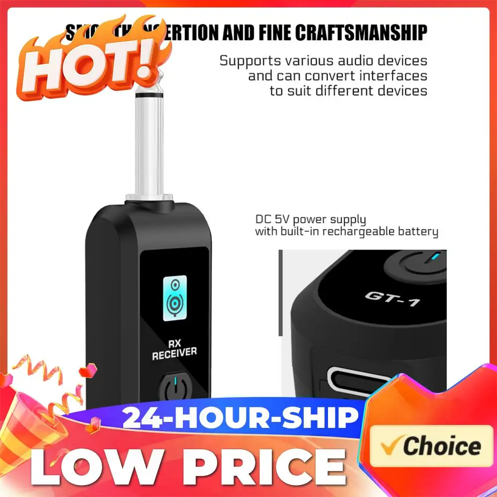 Беспроводная гитарная система 2.4G: черный передатчик и приемник для электрогитары, высокопроизводительный перезаряжаемый аккумулятор, гитарный звукосниматель
Беспроводная гитарная система 2.4G: черный передатчик и приемник для электрогитары, высокопроизводительный перезаряжаемый аккумулятор, гитарный звукосниматель 