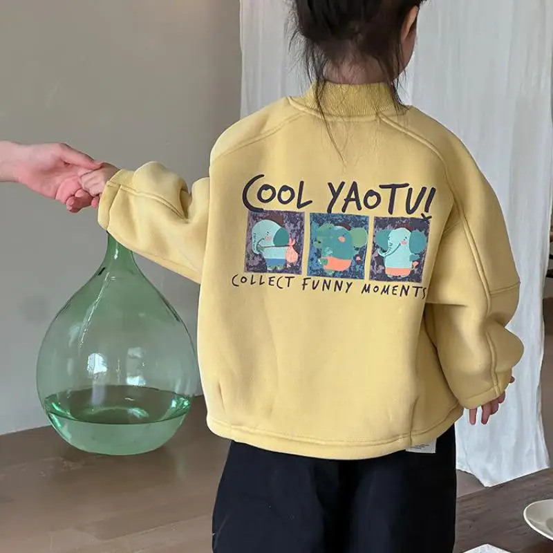 2025 Winter New Children Half High Collar Fleece Sweatshirt Cartoon Print Boys Girls Plus Velvet Thick Pullover Kids Clothes
2025 Winter New Children Half High Collar Fleece Sweatshirt Cartoon Print Boys Girls Plus Velvet Thick Pullover Kids Clothes