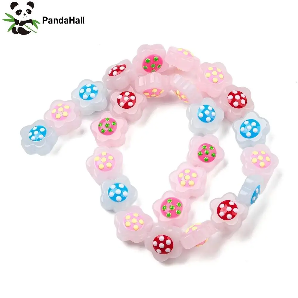 PandaHall 1 Strand Multi-Color Hand Drawn Glass Flower Beads with Enamel, 14-15x14x8-8.5mm with 1mm Hole for DIY Jewelry Making
PandaHall 1 Strand Multi-Color Hand Drawn Glass Flower Beads with Enamel, 14-15x14x8-8.5mm with 1mm Hole for DIY Jewelry Making