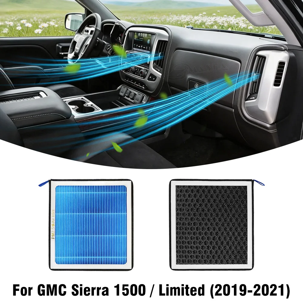 For GMC Sierra 1500/Limited 2019 2020 2021 Car Air Filter Conditioner Replacement Kit Car Accessories
For GMC Sierra 1500/Limited 2019 2020 2021 Car Air Filter Conditioner Replacement Kit Car Accessories