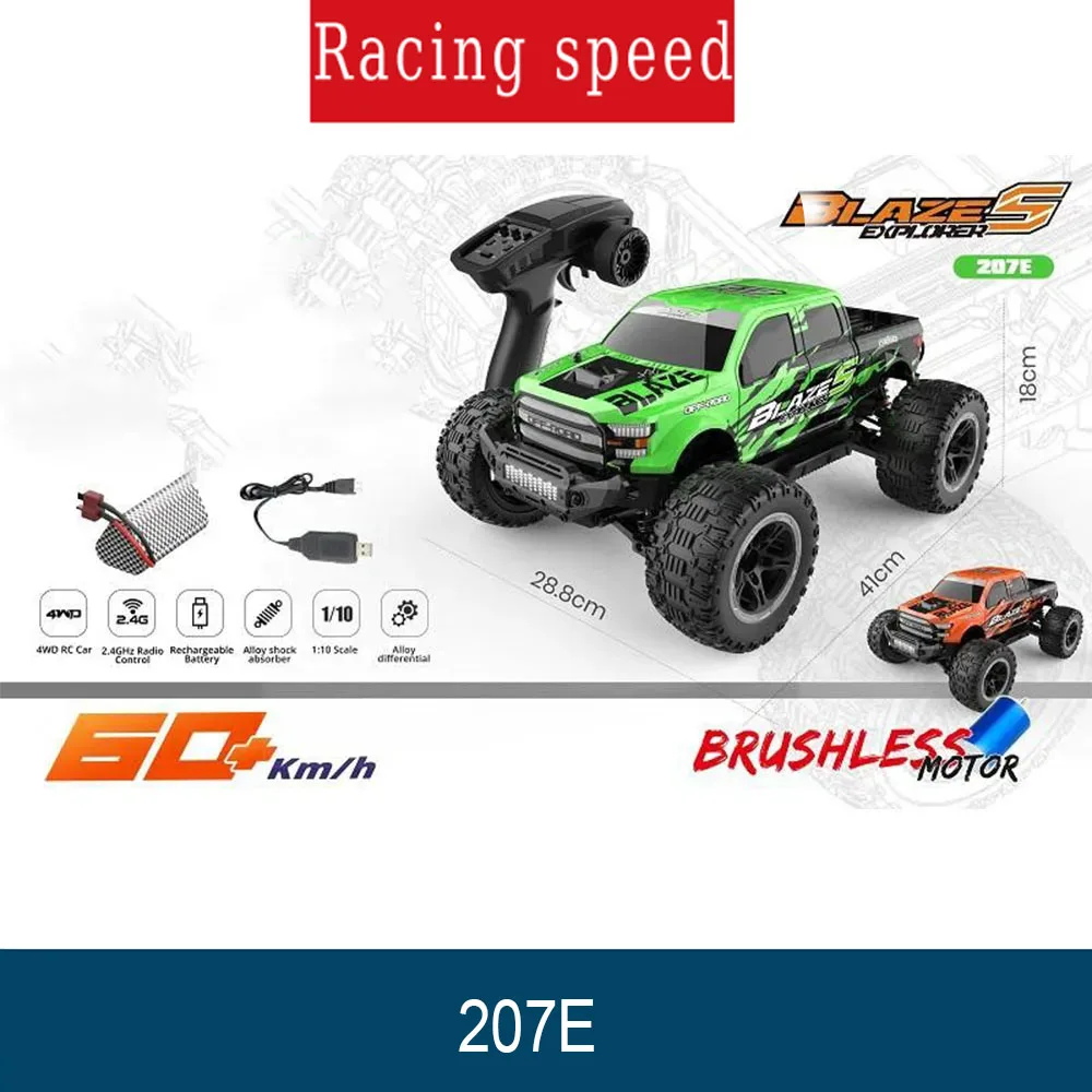 Новый 207E масштаб 1:10, большой 60 км/ч, высокоскоростной радиоуправляемый автомобиль, грузовик, 2,4G, бесщеточный автомобиль с дистанционным управлением, детская игрушка
Новый 207E масштаб 1:10, большой 60 км/ч, высокоскоростной радиоуправляемый автомобиль, грузовик, 2,4G, бесщеточный автомобиль с дистанционным управлением, детская игрушка