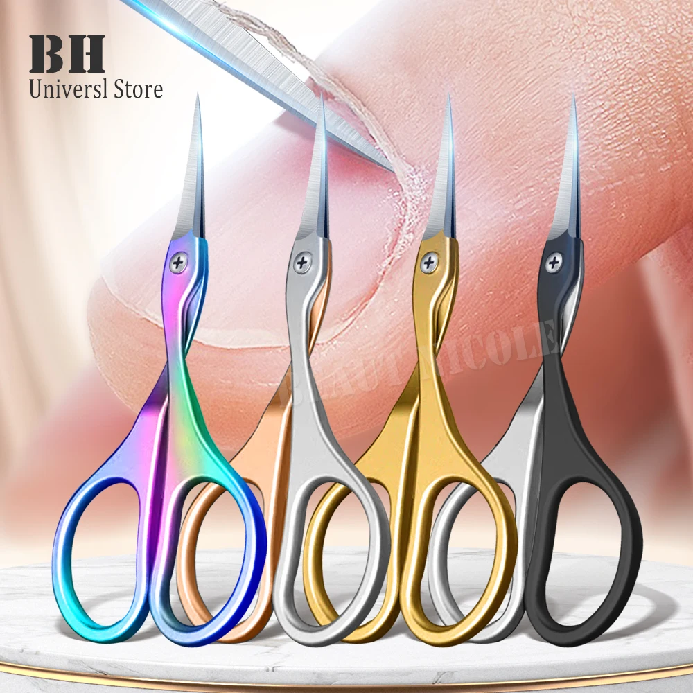Cuticle Scissors Stainless Steel Extra Fine Curved Blade Small Scissors Trimming Fingernails Eyebrow Eyelash Dry Skin Scissors
Cuticle Scissors Stainless Steel Extra Fine Curved Blade Small Scissors Trimming Fingernails Eyebrow Eyelash Dry Skin Scissors