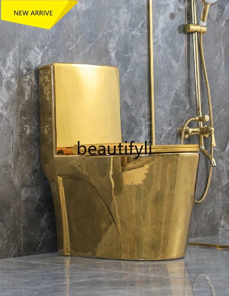 AB01 European-style golden toilet super swirl siphon toilet high-end personalized creative toilet
AB01 European-style golden toilet super swirl siphon toilet high-end personalized creative toilet