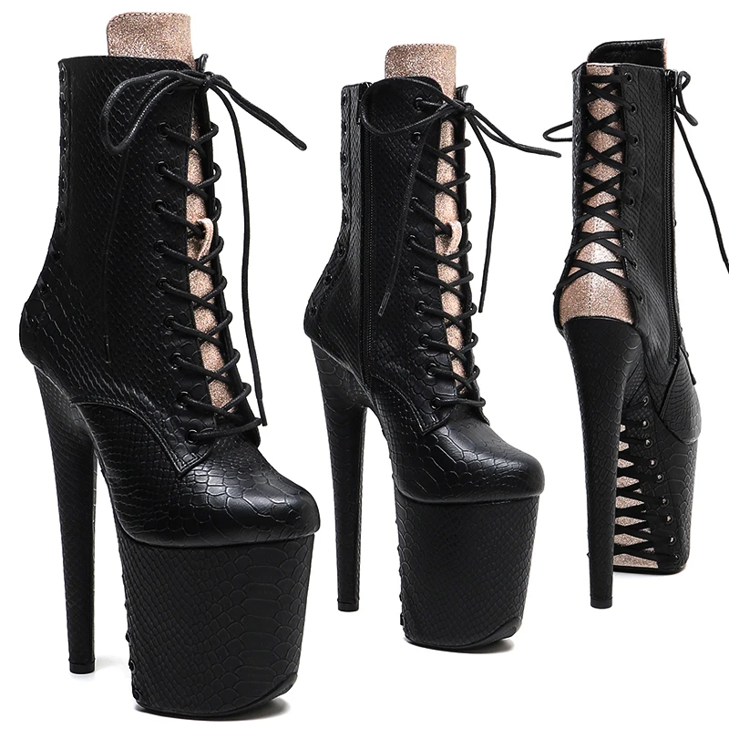Leecabe 20CM/8inches Matte Snake upper ankle boots fashion shoes High Heel platform stripper heel Pole Dance boot
Leecabe 20CM/8inches Matte Snake upper ankle boots fashion shoes High Heel platform stripper heel Pole Dance boot
