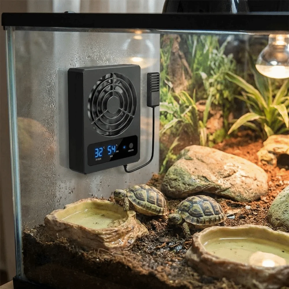 Low Noise Reptile Terrarium Cooling Fan Quiet Powerful Airflow Digital Display Cooling Fan Cooling Ventilation Plastic Casing
Low Noise Reptile Terrarium Cooling Fan Quiet Powerful Airflow Digital Display Cooling Fan Cooling Ventilation Plastic Casing