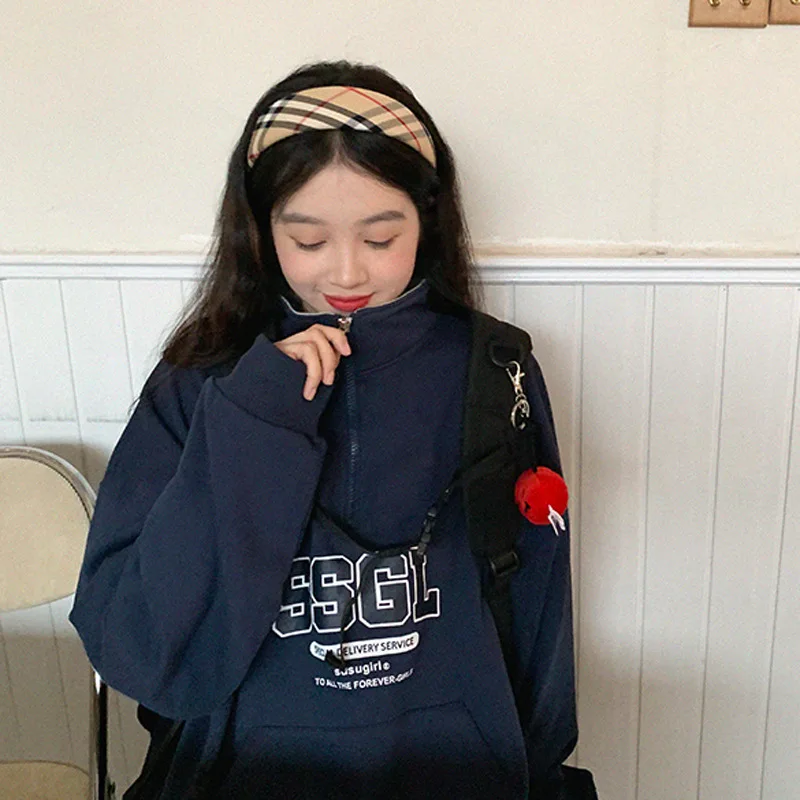 Vintage Gray Y2k Zip Up Hoodies Women Harajuku 90s Half Zipper Sweatshirts Oversized Polo Collar Pullover Kpop Tops Aesthetic
Vintage Gray Y2k Zip Up Hoodies Women Harajuku 90s Half Zipper Sweatshirts Oversized Polo Collar Pullover Kpop Tops Aesthetic