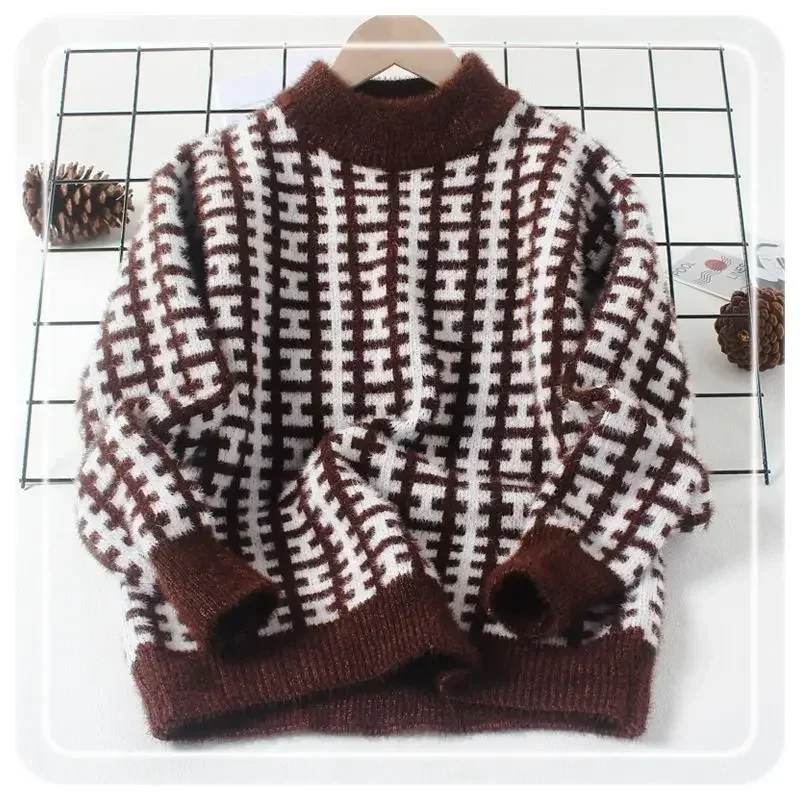 2023 New Kids Clothes Girls Knitted Autumn Winter Thick Classic All-match Casual Striped Contrast Color Sweaters Jumpers
2023 New Kids Clothes Girls Knitted Autumn Winter Thick Classic All-match Casual Striped Contrast Color Sweaters Jumpers