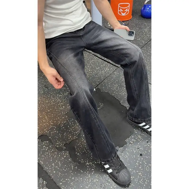 Retro American 517 Washed Black Grey Bell Bottom Jeans Men Cleanfit Slimming Long Summer Jeans Youth Fashion Cotton Polyester...
Retro American 517 Washed Black Grey Bell Bottom Jeans Men Cleanfit Slimming Long Summer Jeans Youth Fashion Cotton Polyester...