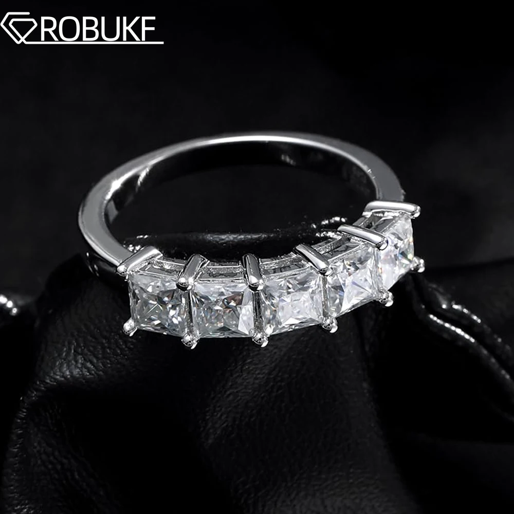 Princess Cut Moissanite Wedding Band 18k Plated 2ct Real Moissanite D Color Diamond S925 Sterling Silver Ring Jewelry For Women
Princess Cut Moissanite Wedding Band 18k Plated 2ct Real Moissanite D Color Diamond S925 Sterling Silver Ring Jewelry For Women