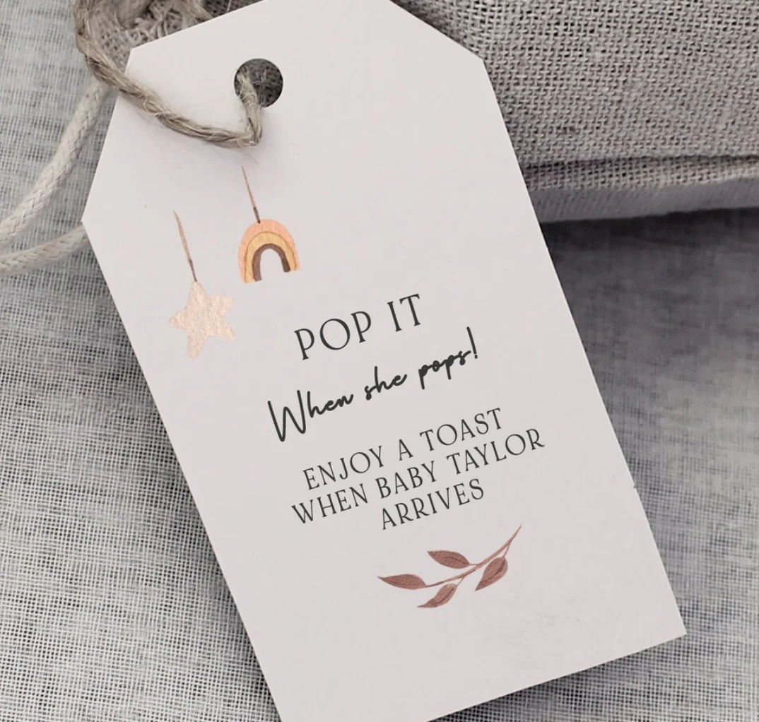 50 шт. персонализированные ярлыки Pop It Baby Shower для детского душа-большой размер 5x8,5 см
50 шт. персонализированные ярлыки Pop It Baby Shower для детского душа-большой размер 5x8,5 см