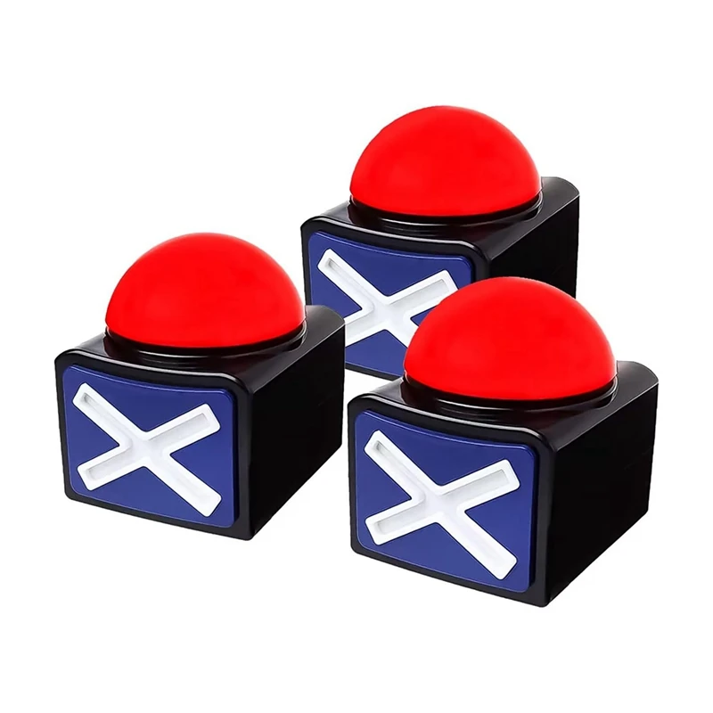 L81A 2025-3Pcs Game Answer Buzzer, Game Buzzer Alarm Sound Play Button With Light Trivia Quiz Got Talent Buzzer Game Toys Show
L81A 2025-3Pcs Game Answer Buzzer, Game Buzzer Alarm Sound Play Button With Light Trivia Quiz Got Talent Buzzer Game Toys Show