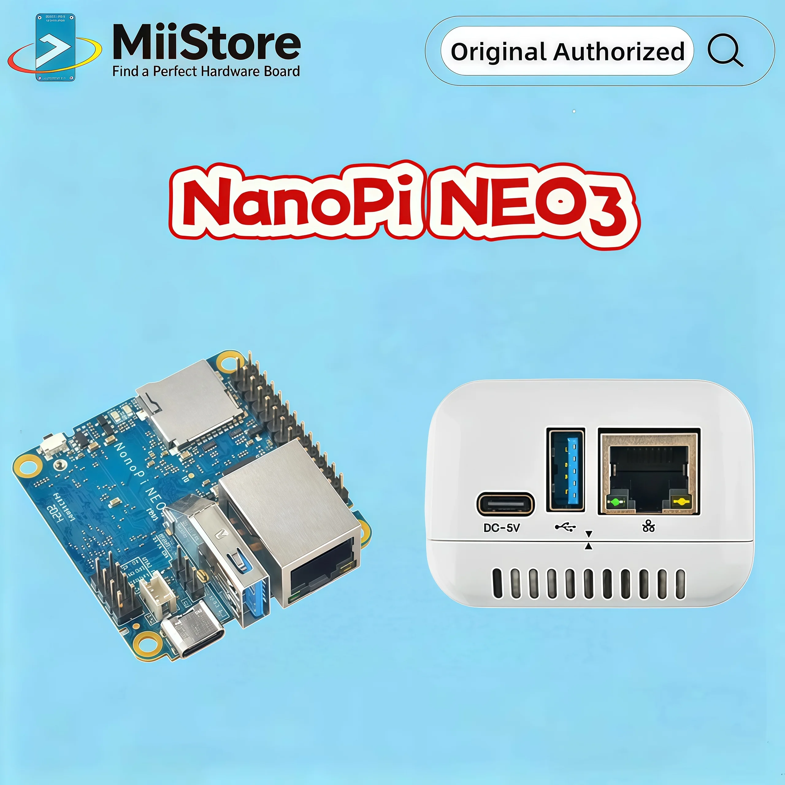 FriendlyElec NanoPi NEO3 1GB DDR4 RK3328 Cortex A53 64-bi Support Ubuntu NEO2
FriendlyElec NanoPi NEO3 1GB DDR4 RK3328 Cortex A53 64-bi Support Ubuntu NEO2