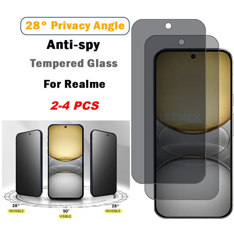 2-4Piece Privacy Screen Protector for Realme C75 C67 C65 C63 C61 C55 C53 C51 Anti-spy Glass for Realme GT Neo 5 SE 3 3T 2 2T
2-4Piece Privacy Screen Protector for Realme C75 C67 C65 C63 C61 C55 C53 C51 Anti-spy Glass for Realme GT Neo 5 SE 3 3T 2 2T