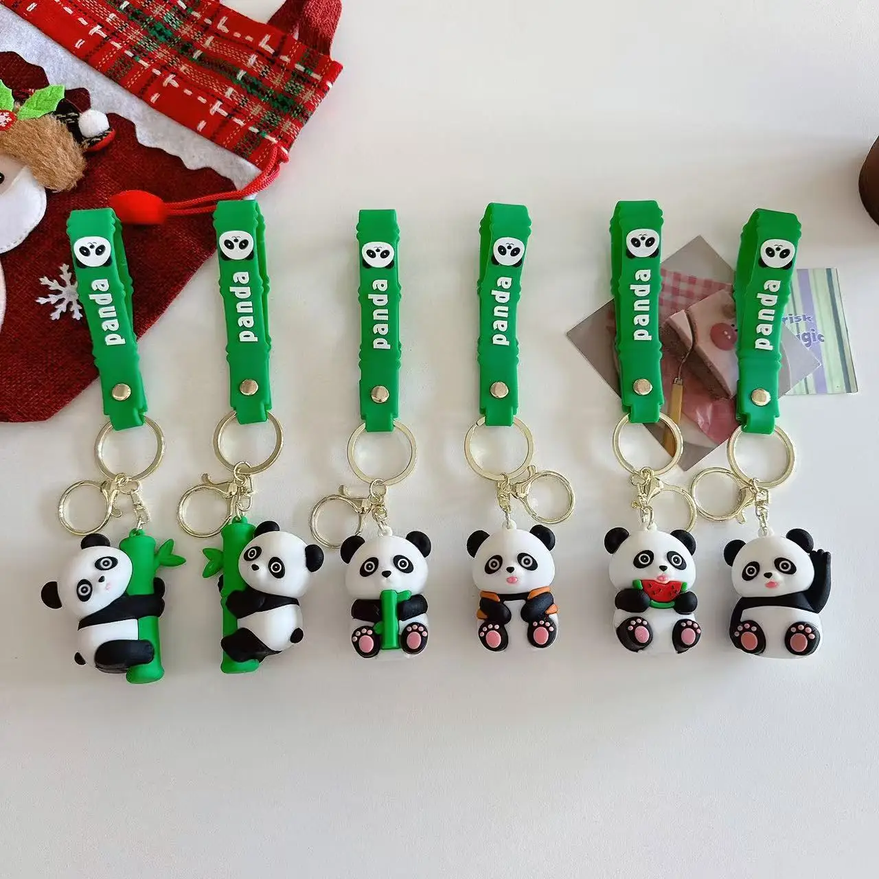 Cute Panda Keychain PVC Cartoon Keyring Creative Student Backpack Accessory Gift
Cute Panda Keychain PVC Cartoon Keyring Creative Student Backpack Accessory Gift