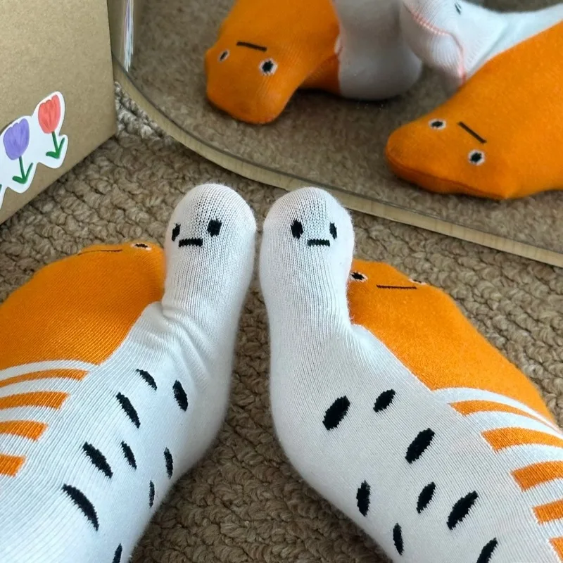 New Funny Split Toe Socks with Abstract Eel Print Quirky Aquarium Style Mid Calf Sock for Men Women Unique Funny Socks
New Funny Split Toe Socks with Abstract Eel Print Quirky Aquarium Style Mid Calf Sock for Men Women Unique Funny Socks