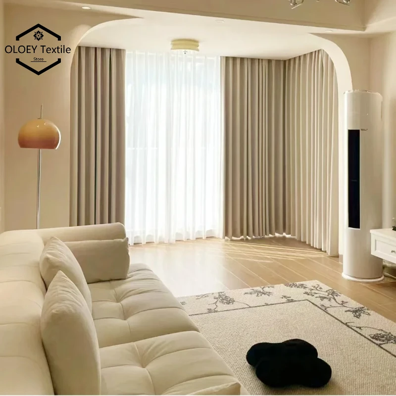 Thickened White Velvet Curtains for Living Room Coconut Best Quality Blackout Luxury Window Drape Dining Solid Decor Heavyweight 
Thickened White Velvet Curtains for Living Room Coconut Best Quality Blackout Luxury Window Drape Dining Solid Decor Heavyweight
