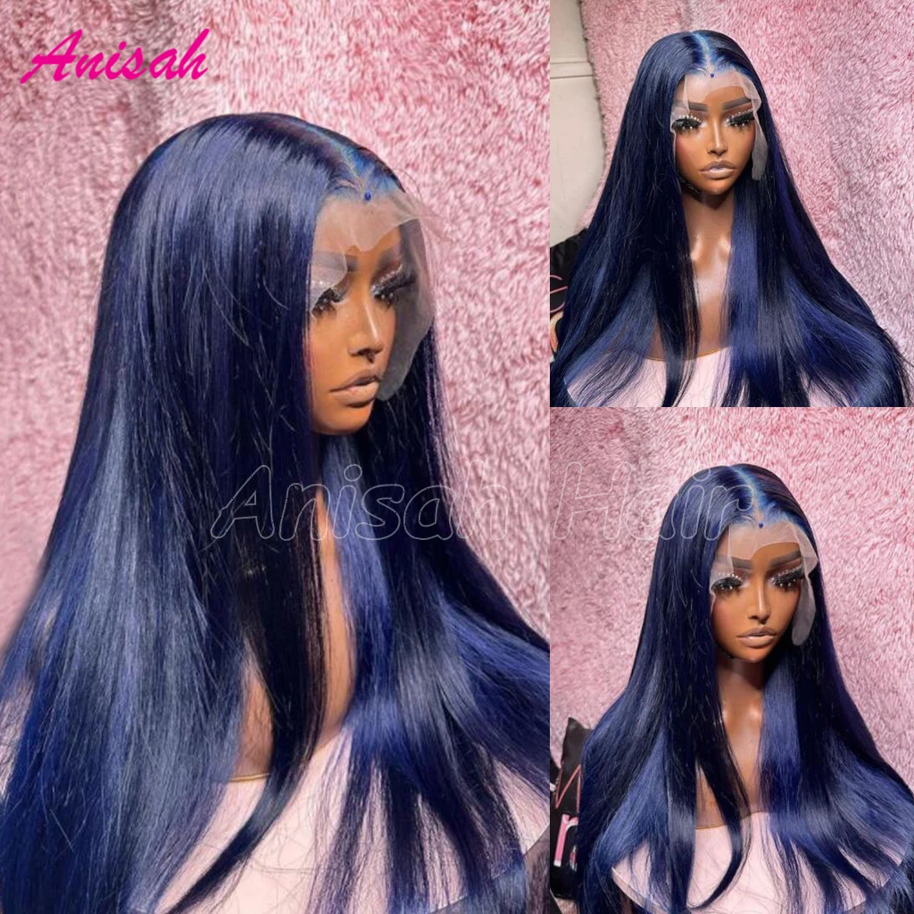 Blue Lace Front Human Hair Wigs 13x4 13x6 Transparent Lace Frontal Wig Pre Plucked Brazilian Straight Glueless Human Hair Wigs
Blue Lace Front Human Hair Wigs 13x4 13x6 Transparent Lace Frontal Wig Pre Plucked Brazilian Straight Glueless Human Hair Wigs