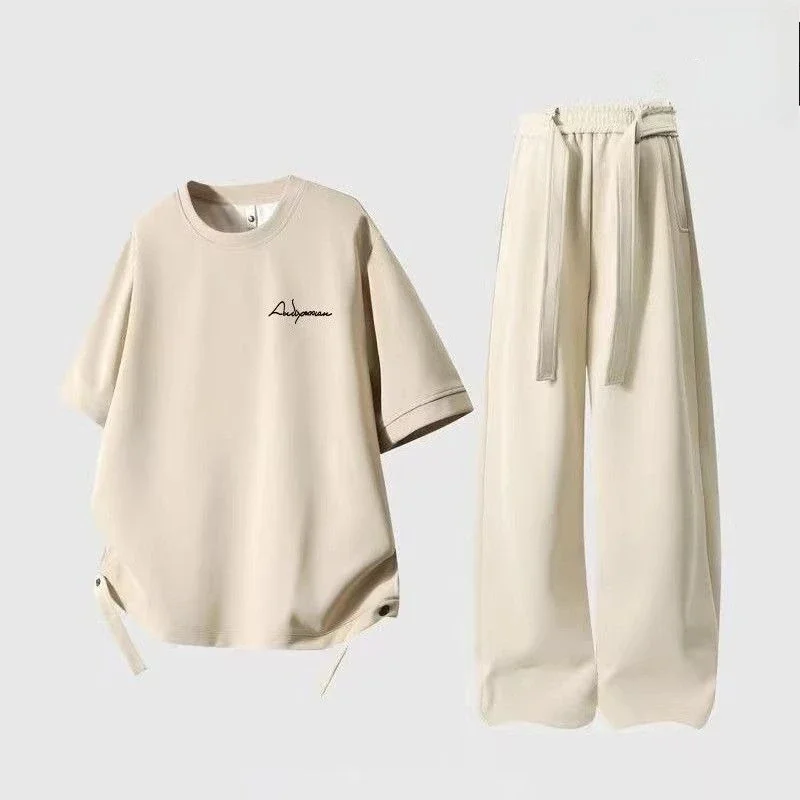 Nylon T-shirts Pants Suits for Men Couple Basic Kpop Cheap Clothes Stylish New in Matching Two-piece Set Loose Man Trousers Sets
Nylon T-shirts Pants Suits for Men Couple Basic Kpop Cheap Clothes Stylish New in Matching Two-piece Set Loose Man Trousers Sets