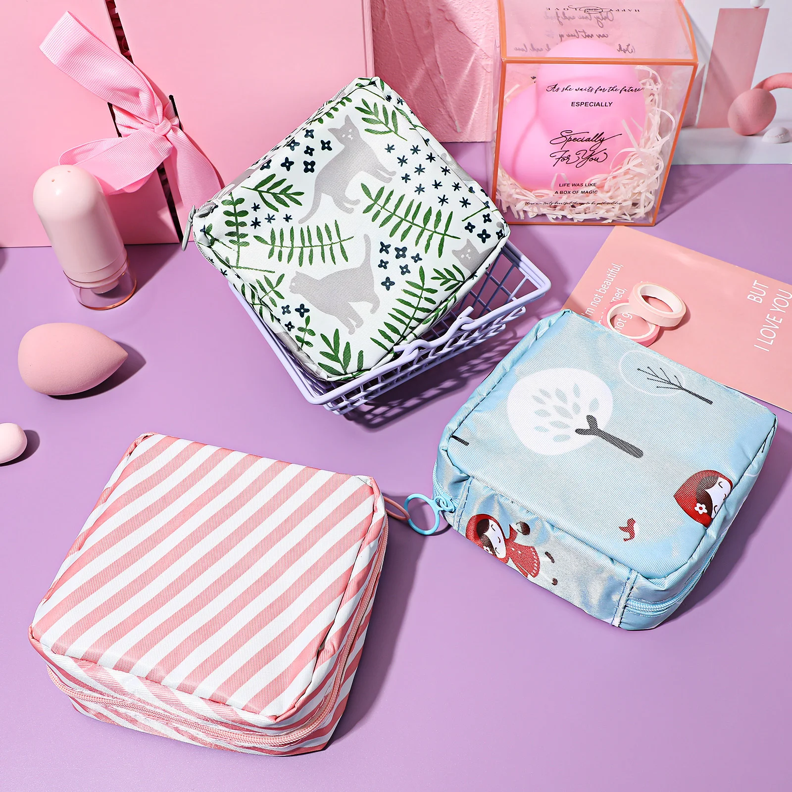 3Pcs Sanitary Pad Holder Stylish Portable Period Bag Compact Zippered Sanitary Napkin Storage Pouch Purse Period Bag
3Pcs Sanitary Pad Holder Stylish Portable Period Bag Compact Zippered Sanitary Napkin Storage Pouch Purse Period Bag