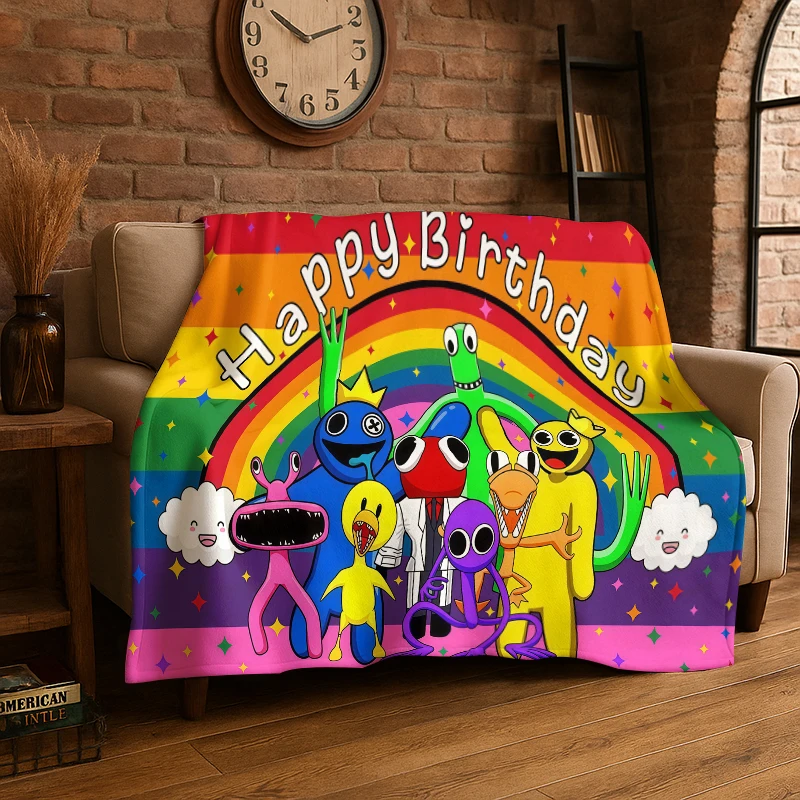 3D R-Rainbows Friends Cartoon Game Flannel Blanket Soft Warm Throw Blanket for Bedroom Living Room Bed Travel Camping Picnic
3D R-Rainbows Friends Cartoon Game Flannel Blanket Soft Warm Throw Blanket for Bedroom Living Room Bed Travel Camping Picnic