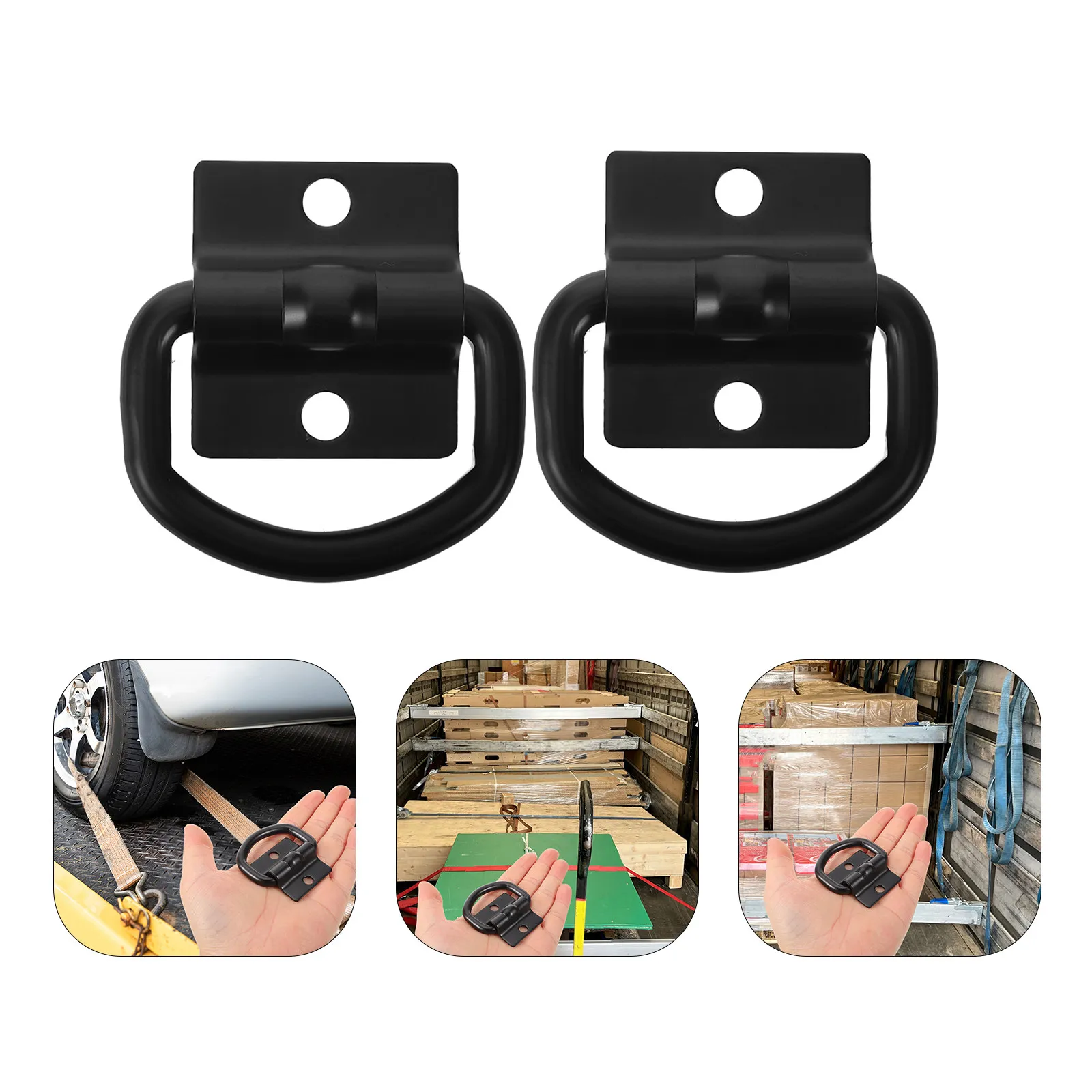 2Pcs Robust Metal Truck Trailer Tie Down Anchors for Safe Cargo Fastening Heavy Duty Lashing Rings Car Trunk Bed Anchors Cargo
2Pcs Robust Metal Truck Trailer Tie Down Anchors for Safe Cargo Fastening Heavy Duty Lashing Rings Car Trunk Bed Anchors Cargo