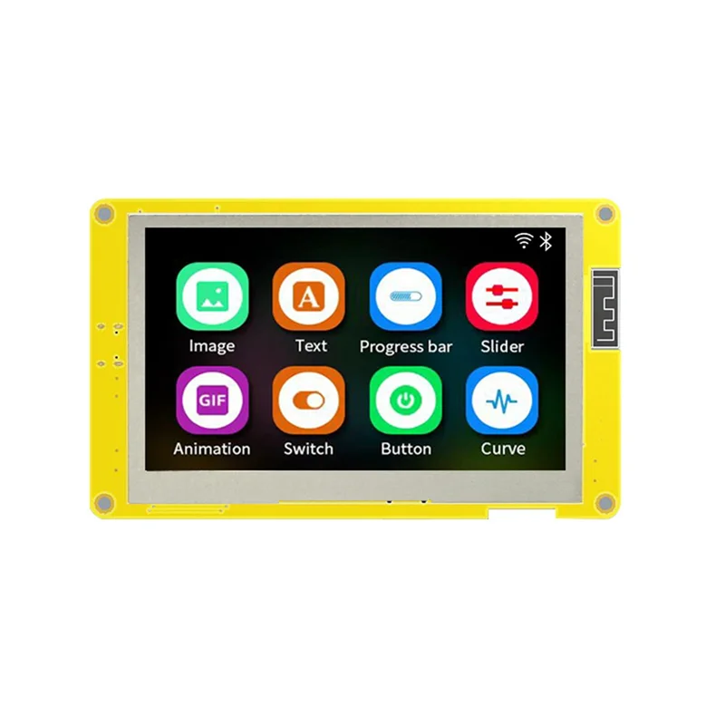 T07C-ESP32 Development Board LVGL 4.3 Inch LCD Smart Display WiFi Bluetooth Module Without Touch PSRAM 16M
T07C-ESP32 Development Board LVGL 4.3 Inch LCD Smart Display WiFi Bluetooth Module Without Touch PSRAM 16M
