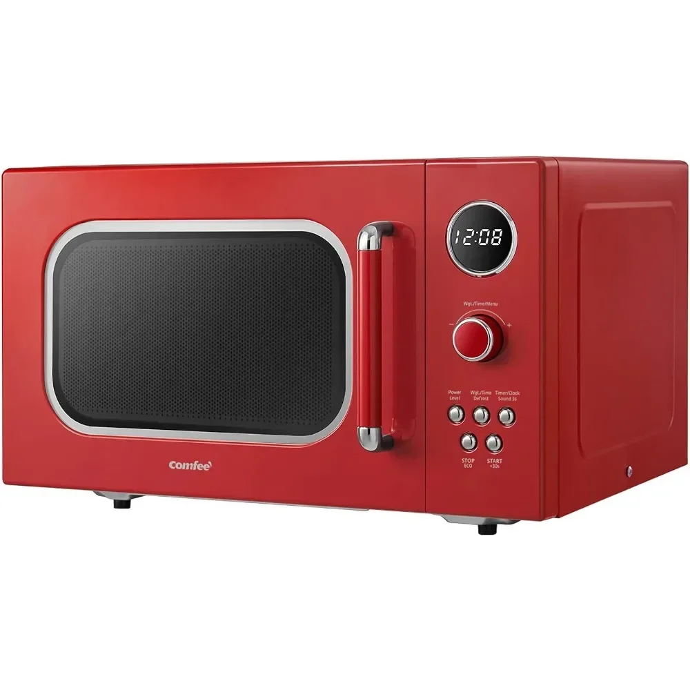 Retro Microwave with 9 Preset Programs, Turntable Reset Function, Mute Function, ECO Mode, LED digital display, 0.9 cu.ft, 900W
Retro Microwave with 9 Preset Programs, Turntable Reset Function, Mute Function, ECO Mode, LED digital display, 0.9 cu.ft, 900W