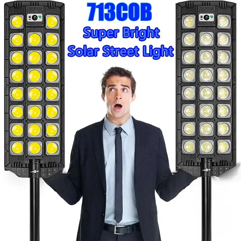 50000W 713COB Powerful Outdoor Solar Street Lamp Motion Sensor Waterproof Solar Power Light Garden Country House SolarWall Light
50000W 713COB Powerful Outdoor Solar Street Lamp Motion Sensor Waterproof Solar Power Light Garden Country House SolarWall Light