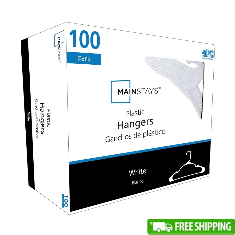 Plastic Notched Hangers 100 Pack Durable Clothing Organizers Shirts Coats Sweaters Laundry Room Storage Solutions
Plastic Notched Hangers 100 Pack Durable Clothing Organizers Shirts Coats Sweaters Laundry Room Storage Solutions
