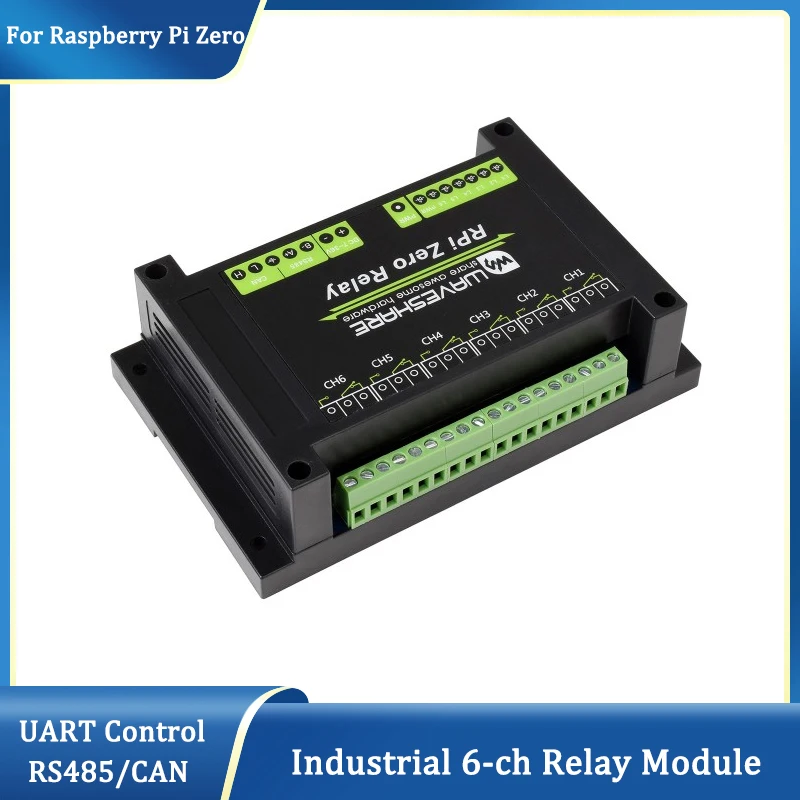 Industrial 6-ch Relay Module For Raspberry Pi Zero RS485/CAN Half-Duplex Communication UART Control Auto Switch For Pi Zero 2
Industrial 6-ch Relay Module For Raspberry Pi Zero RS485/CAN Half-Duplex Communication UART Control Auto Switch For Pi Zero 2