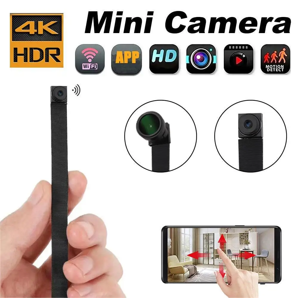 Mini WiFi camera, 4K HD wireless portable camera, used for indoor/outdoor, home/office, car, baby/nanny monitor, remote viewing
Mini WiFi camera, 4K HD wireless portable camera, used for indoor/outdoor, home/office, car, baby/nanny monitor, remote viewing