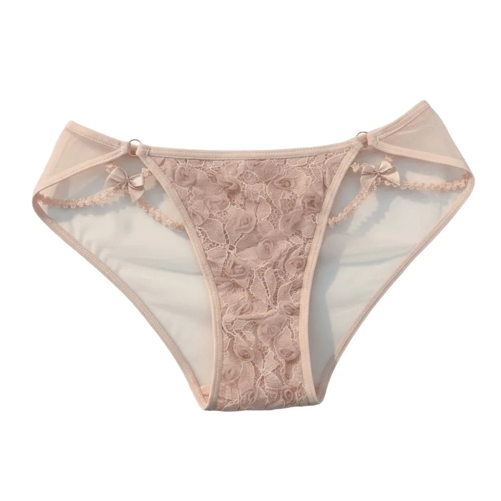 Comfortable Low Waist Lace Briefs Mesh Transparent Women Underwear Hollow Cotton Crotch Bow Lace Panties Girl
Comfortable Low Waist Lace Briefs Mesh Transparent Women Underwear Hollow Cotton Crotch Bow Lace Panties Girl