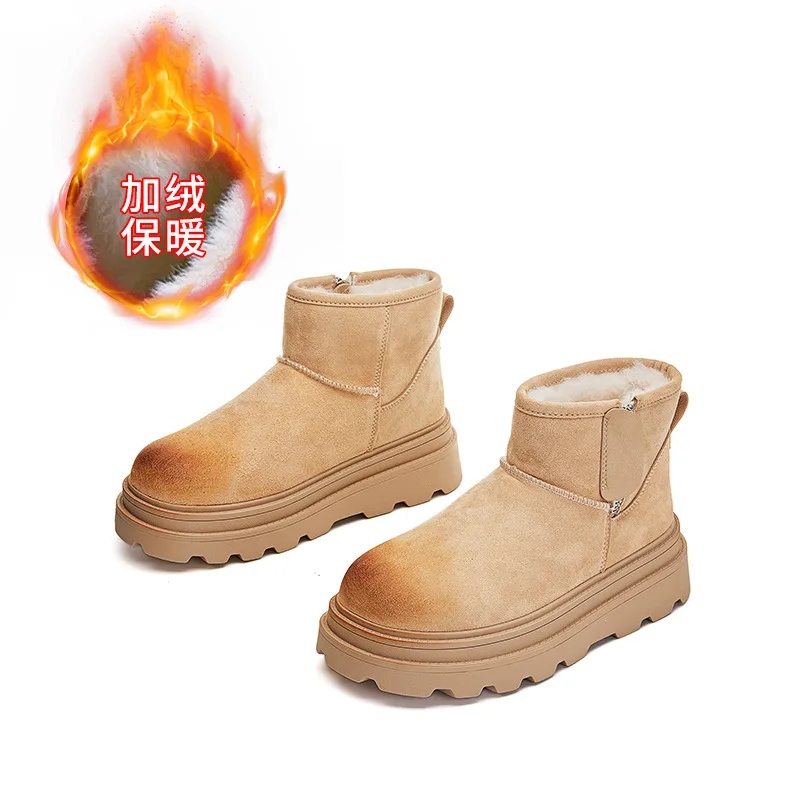 New Warm Snow Boots 2025 Winter Thick-soled Versatile Boots Women's Retro Fleece Casual Martin Boots
New Warm Snow Boots 2025 Winter Thick-soled Versatile Boots Women's Retro Fleece Casual Martin Boots