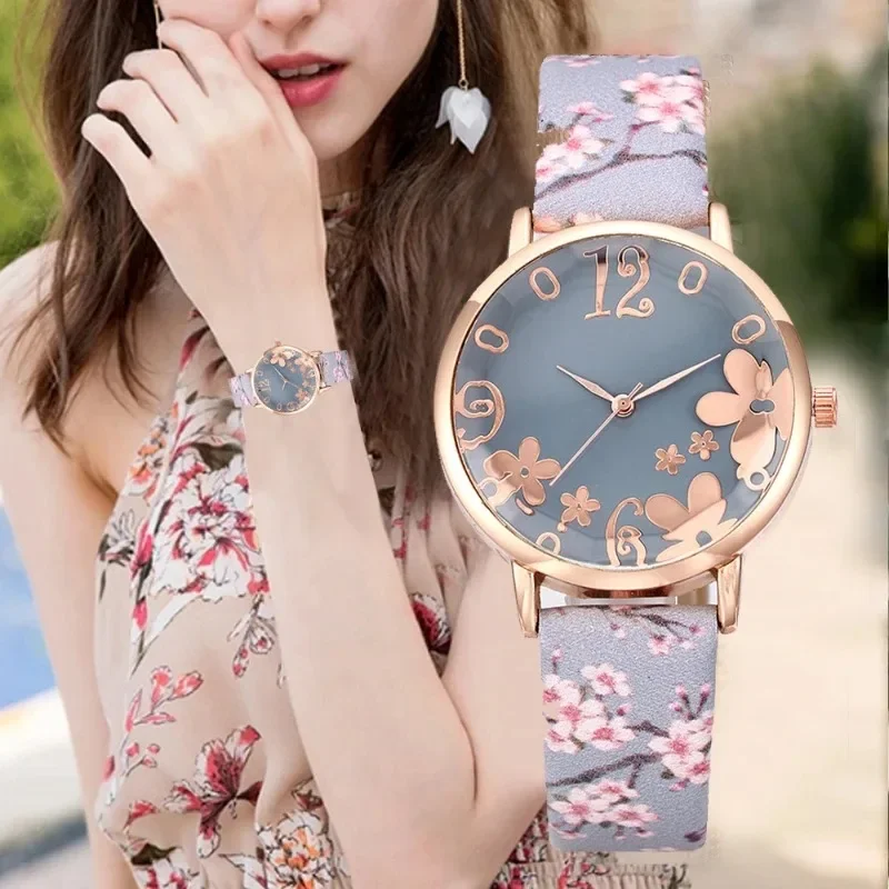 Colorful Flowers Women's Watches Printed Belt Quartz Wristwatches for Girls Ladies Watches Casual Clock Gift Relogios Feminino
Colorful Flowers Women's Watches Printed Belt Quartz Wristwatches for Girls Ladies Watches Casual Clock Gift Relogios Feminino