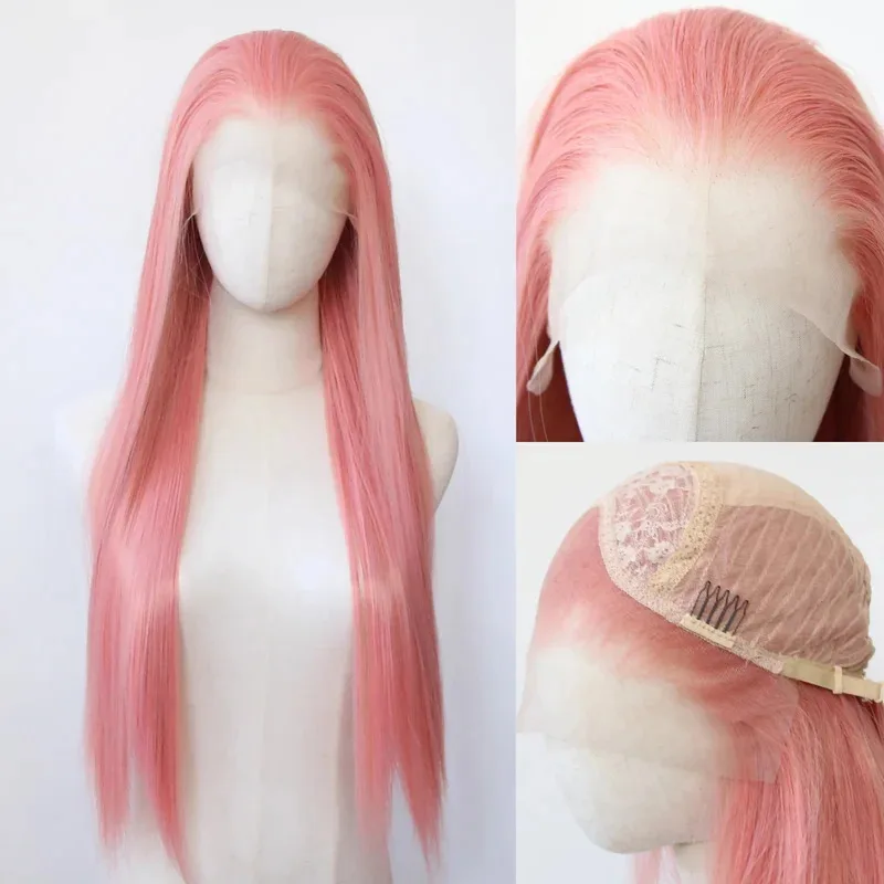Розово-розовый парик фронта шнурка 26 дюймов Длинный прямой парик для женщин Высокое качество 13x4 Синтетические парики фронта шнурка для ежедневного использования Косплей
Розово-розовый парик фронта шнурка 26 дюймов Длинный прямой парик для женщин Высокое качество 13x4 Синтетические парики фронта шнурка для ежедневного использования Косплей