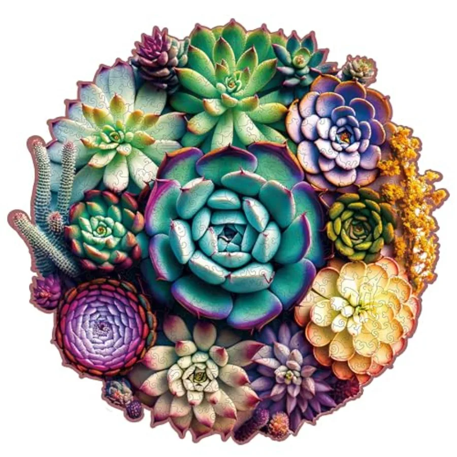 Puzzles for Adults 1000 Pieces, Mandala Succulent Plants Wooden Puzzles Unique Shaped Jigsaw Challenging Puzzle Gift for Family
Puzzles for Adults 1000 Pieces, Mandala Succulent Plants Wooden Puzzles Unique Shaped Jigsaw Challenging Puzzle Gift for Family